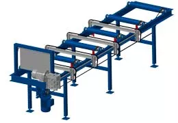 Drive roller tables with ejector